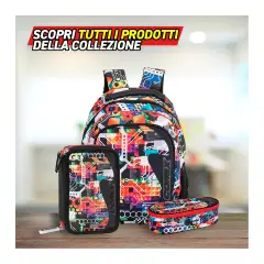 Comix Wave Astuccio Scuola Corredo 3 Zip Beep Boy - astucci colori