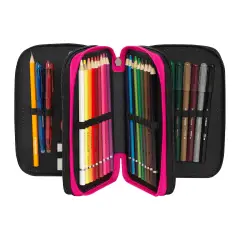 Comix Wave Astuccio Scuola Corredo 3 Zip Geo Girl - astucci colori