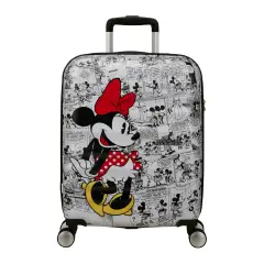 Trolley American Tourister Wavebreaker Disney 55 cm Minnie Comics White - regalo e gadget valigeria