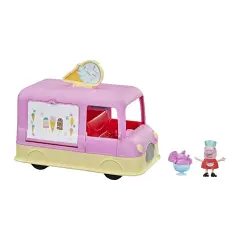 Peppa Pig - Peppa's Ice Cream Van Vehicle with Sounds and Voice - play set and accessories dolls