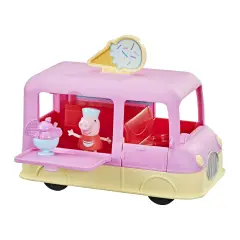 Peppa Pig - Peppa's Ice Cream Van Vehicle with Sounds and Voice - play set and accessories dolls