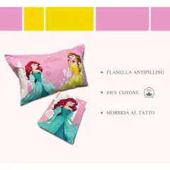 Set Lenzuolo Letto Singolo Princess in Flanella - regalo e gadget valigeria