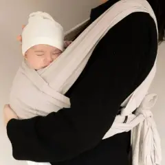 fascia porta bebè Easy Sling di Bamboom Beige - marsupi e zaini porta bimbo