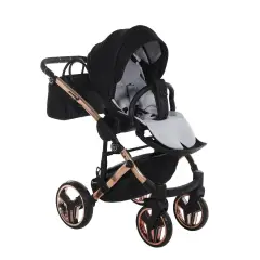 Junama Diamond S-line V3 3 In 1 Black/rosegold - trio e modulari