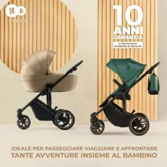 Prime 2 Stroller 2in1 Dark Green Kinderkraft - trio e modulari