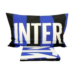 Parure Copripiumino Letto 1 Piazza Inter - regalo e gadget valigeria