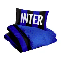 Parure Copripiumino Letto 1 Piazza Inter - regalo e gadget valigeria
