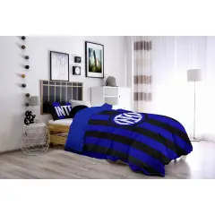 Parure Copripiumino Letto 1 Piazza Inter - regalo e gadget valigeria