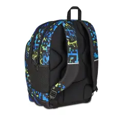 Scribbled Flame Dual School Backpack - school backpacks
