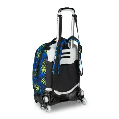Scribbled Flame Backpack School Trolley Jack -3wd+ - trolley backpacks