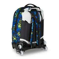 Scribbled Flame Backpack School Trolley Jack -3wd+ - trolley backpacks
