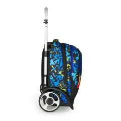Scribbled Flame Zaino Scuola Trolley Tyre - zaini trolley