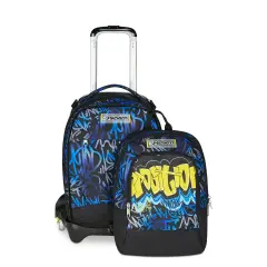 Hidden Spot Boy Trolley School Backpack Jack -3wd+ Detach - trolley backpacks