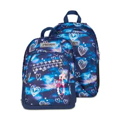 Gloomy Heart Dual Detach School Backpack - School Backpacks