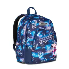 Gloomy Heart Dual Detach School Backpack - School Backpacks