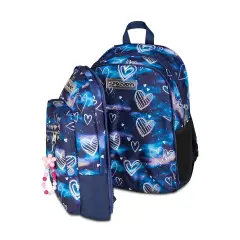 Gloomy Heart Dual Detach School Backpack - School Backpacks