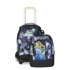 Sprint Paint Boy School Trolley Backpack Jack -3wd+ Detach - trolley backpacks