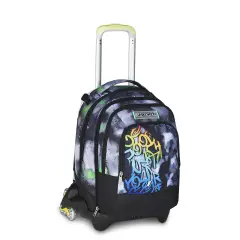 Sprint Paint Boy School Trolley Backpack Jack -3wd+ Detach - trolley backpacks