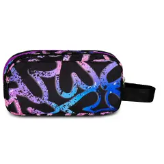 Freethink Girl Bustina Scuola 3 Zip English Lavander - bauletti tombolini bustine