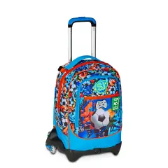 Sj Gang Tinypatch Boy Trolley School Backpack Jack-3wd+ - trolley backpacks