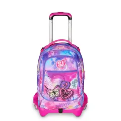 Sj Gang Tinypatch Girl Zaino Scuola Trolley Jack-3wd+ - zaini trolley