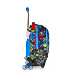 Sj Gang Game-led Boy Zaino Scuola Trolley Jack-3wd+ - zaini trolley