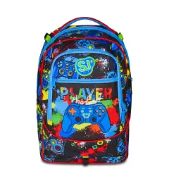 Sj Gang Game-led Boy Zaino Scuola Trolley Jack-3wd+ - zaini trolley