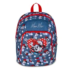 Minnie Prettied Up School Backpack - Double Compartment, Preformed Back - School Backpacks