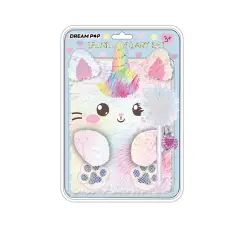 Tri-coastal Design Set Diario Scuola Segreto+ Penna Pompom Caticorn - cancelleria