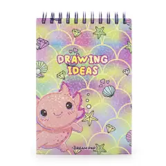 Tri-coastal Design Sketchbook Set con Stickers Axolotl - cancelleria
