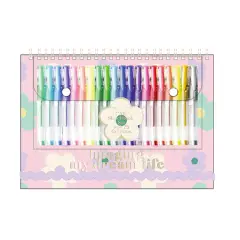 Tri-coastal Design Sketchbook con 25 Penne Gel 28x21 Cm Imaging My Dream Life - cancelleria