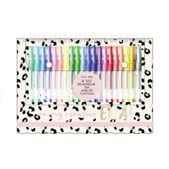 Tri-coastal Design Sketchbook con 25 Penne Gel 28x21 Cm in My Creative Era! - cancelleria