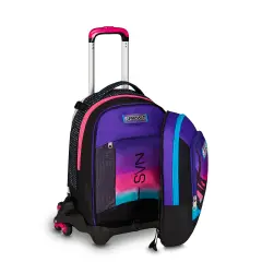 Nuanced Trolley School Backpack Jack -3wd+ Detach Potent Violet - trolley backpacks