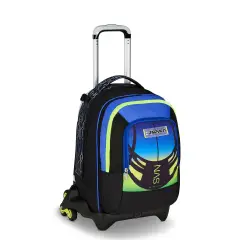 Nuanced Trolley School Backpack Jack -3wd+ Detach Reflex Blue - trolley backpacks