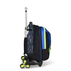 Nuanced Trolley School Backpack Jack -3wd+ Detach Reflex Blue - trolley backpacks