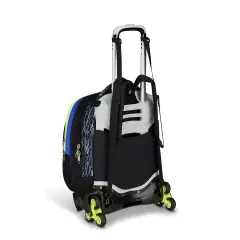 Nuanced Trolley School Backpack Jack -3wd+ Detach Reflex Blue - trolley backpacks