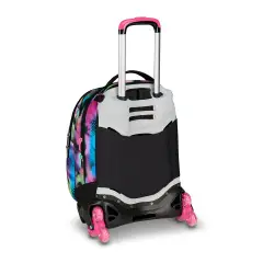 Write Down School Trolley Backpack Jack -3wd+ Detach Fluo Fuxia - trolley backpacks