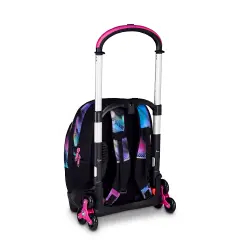Write Down School Trolley Backpack Flex 3wd Fluo Fuxia - trolley backpacks