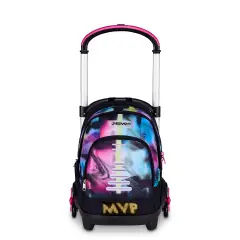 Write Down School Trolley Backpack Flex 3wd Fluo Fuxia - trolley backpacks