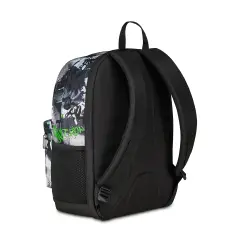 Gray Shadow Reversible Backpack School Grs with Earphones Wireless Fluo Green - school backpacks