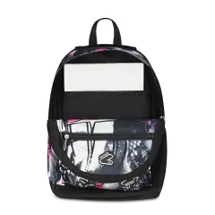 Gray Shadowzaino School Reversible Backpack Grs with Earphones Wireless Fluo Fuxia - school backpacks