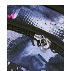 Gray Shadowzaino School Reversible Backpack Grs with Earphones Wireless Fluo Fuxia - school backpacks