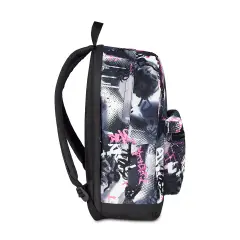 Gray Shadowzaino School Reversible Backpack Grs with Earphones Wireless Fluo Fuxia - school backpacks