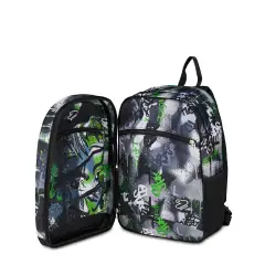 School Backpack Pro XXL Reversible Detach Grs Fluo Green - School Backpacks