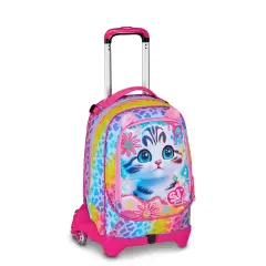 Sj Gang Cat&air Zaino Scuola Trolley Jack-3wd+ - zaini trolley