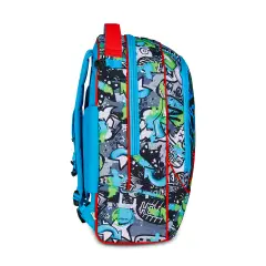 Trolley Scuola SJ Gang Sharky Skate 3WD+ Zaino 3 in 1 - zaini trolley