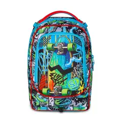 Trolley Scuola SJ Gang Sharky Skate 3WD+ Zaino 3 in 1 - zaini trolley