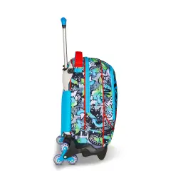Trolley Scuola SJ Gang Sharky Skate 3WD+ Zaino 3 in 1 - zaini trolley
