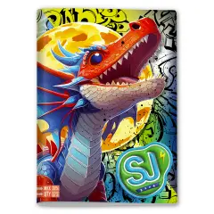 Sj Gang Animals Boy Notebook A4 Maxi 96/100 Row B - Miscellaneous Stationery