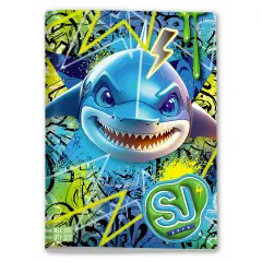 Sj Gang Animals Boy Notebook A4 Maxi 96/100 Row B - Miscellaneous Stationery